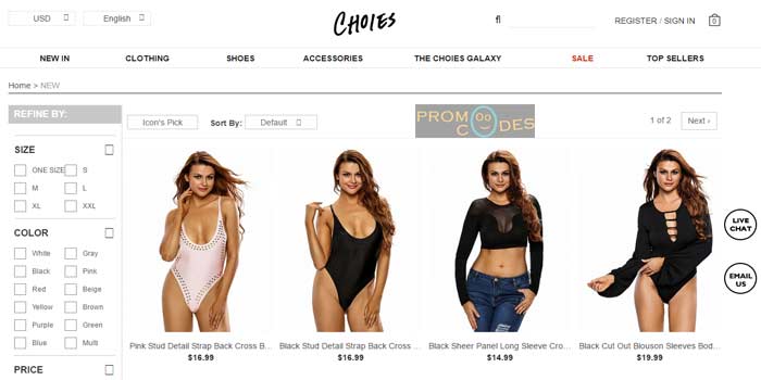 Choies Promo Code for Plus Size Clothes