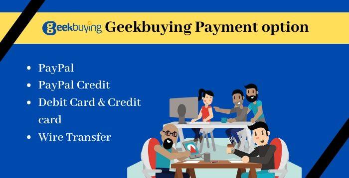 Geekbuying payment option