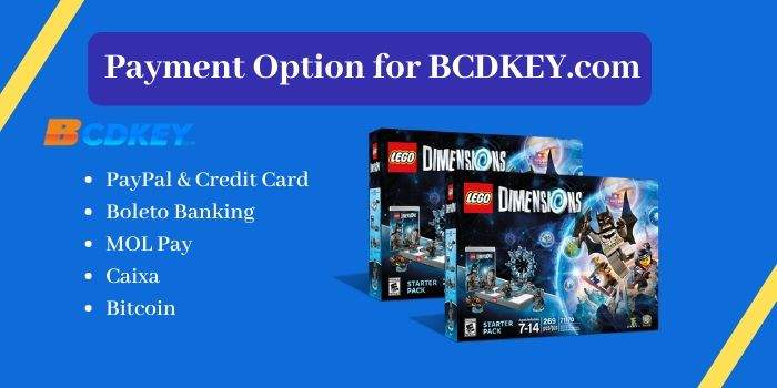 Payment options for BCDKEY.com