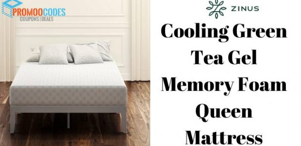 Zinus cooling green tea gel memory foam queen mattress