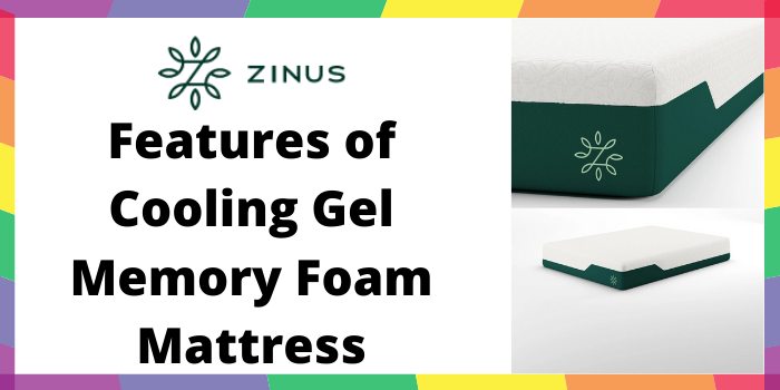 features of cooling gel memory foam queen mattress