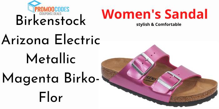 Birkenstock Arizona Electric Metallic Magenta Birko-Flor