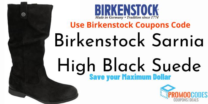 Birkenstock Sarnia High Black Suede