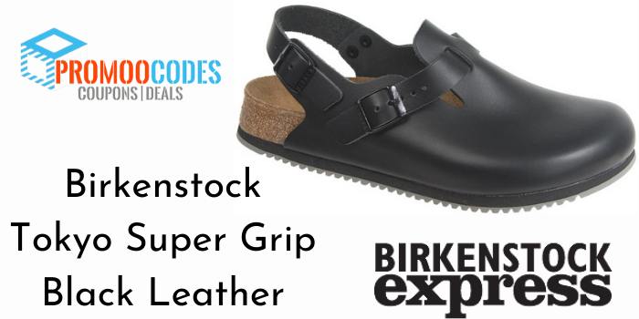 Birkenstock Tokyo Super Grip Black Leather