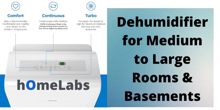 Dehumidifier for Medium to Large Rooms & Basements