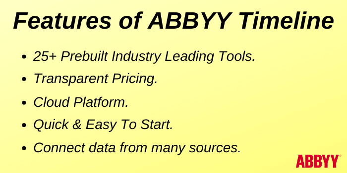 Features Of ABBYY Timeline