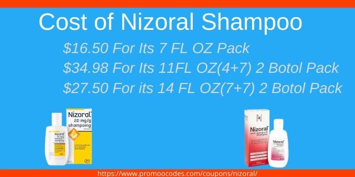 Cost of Nizoral shampoo