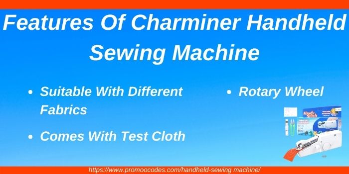 Features of Charminer handheld sewing machine