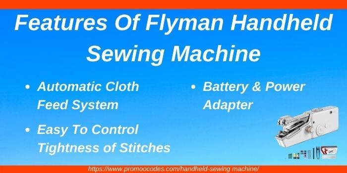 Features of Flyman handheld sewing machine