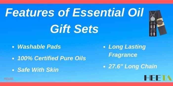 Features of Heeta Essentail Oils Gift sets