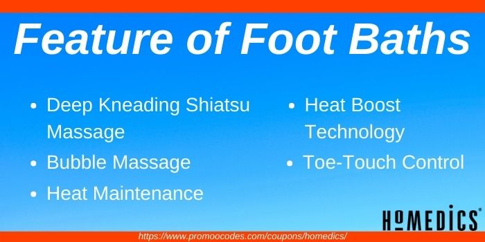 Features of HoMedics Foot Bath