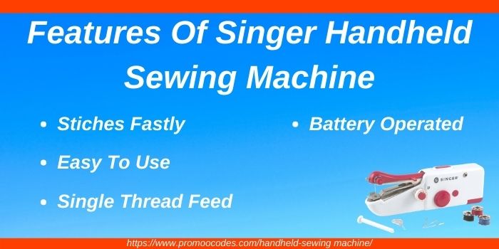 Features of Singer handheld sewing machine