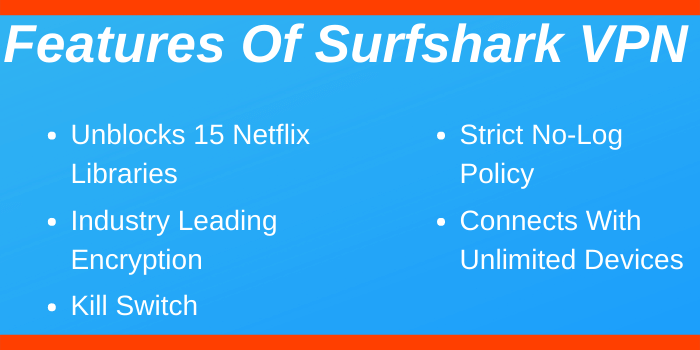 Features of Surfshark VPN
