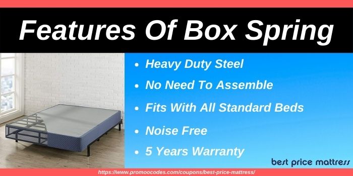 Features of Best Price Mattress Box Spring