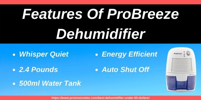 ProBreeze Dehumidifier Features