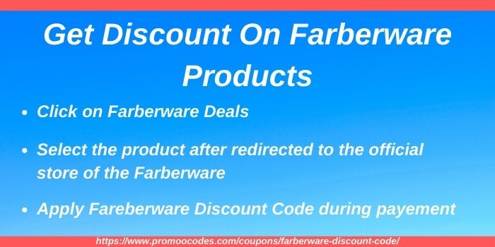 Get discount using Farberware Discount Code