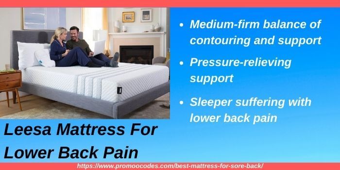 Leesa mattress for lower back pain