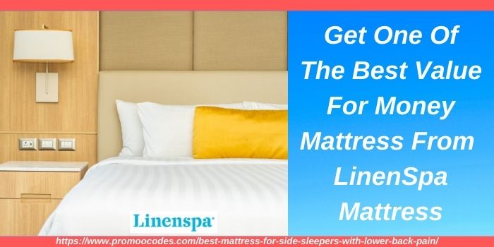 LinenSpa Mattress for Side Sleeper With Lower Back Pain