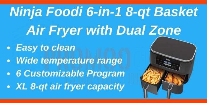 Ninja Foodi 6-in-1 8-qt Basket Air Fryer with Dual Zone