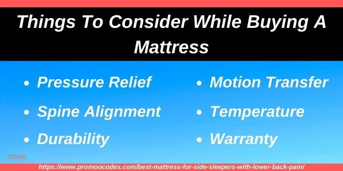 Things to consider while buying mattress