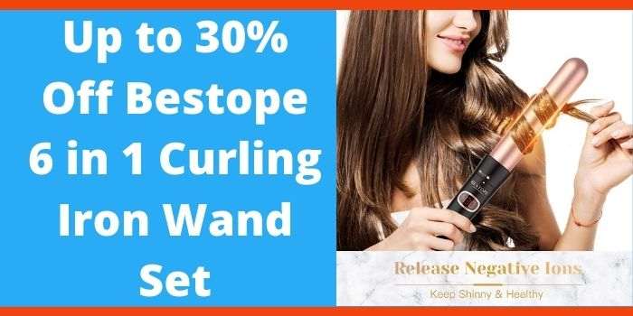Up to 30% Off Bestope 6 in 1 Curling Iron Wand Set