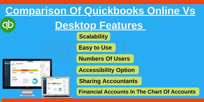 Comparison Of Quickbooks Online Vs Desktop Features 