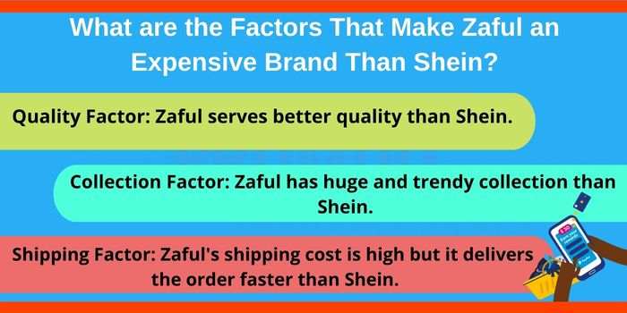 What are the factors that make Zaful an expensive brand than Shein?