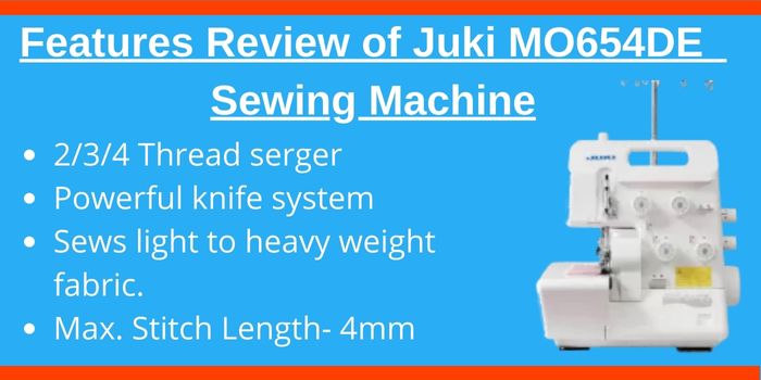 Juki MO654DE review 