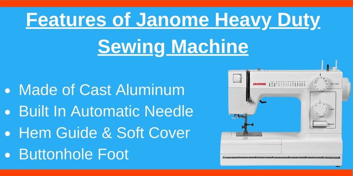 Janome heavy duty sewing machine