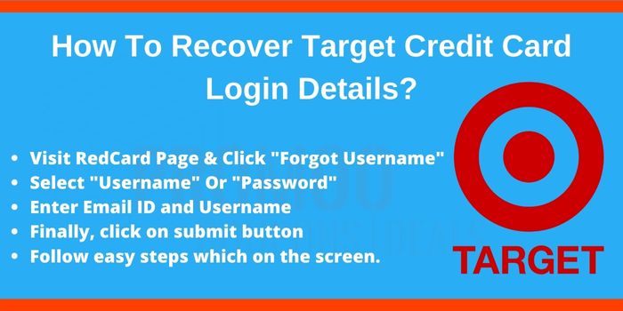 Recover Target Credit card login details
